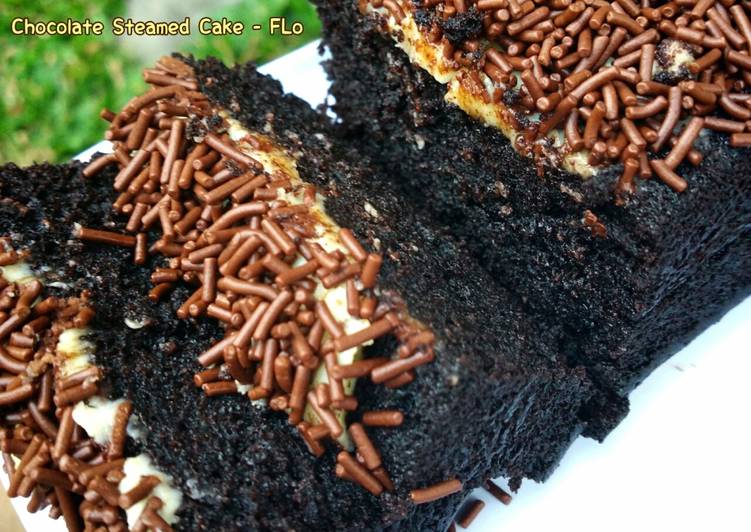 bahan dan cara membuat ?? Cake Coklat Kukus HEMAT NO MIXER - FLo