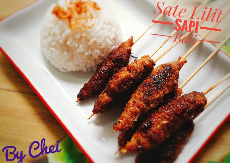 Sate Lilit Sapi ala Bali recipe main photo
