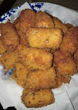 Kroket kentang Kornet, sosis, keju