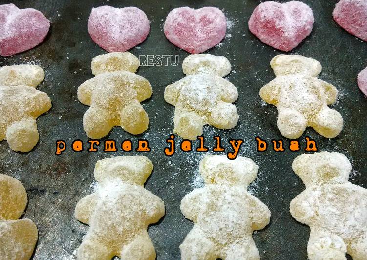 resep makanan Permen Jelly Buah