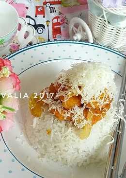 Rice Bowl Ayam saus BBQ + keju
