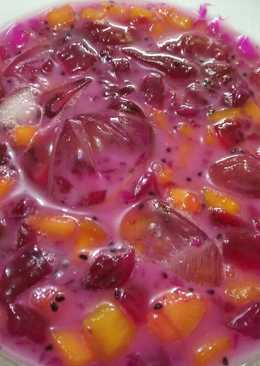 Dragon fruit leci punch