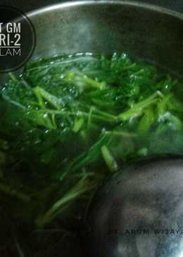 Sayur kuah bayam (Diet GM-2) Malam