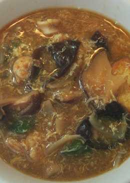 Seafood Tofu Jamur Asam Manis