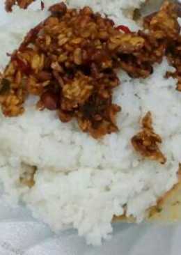 Nasi pecel ala kadarnya