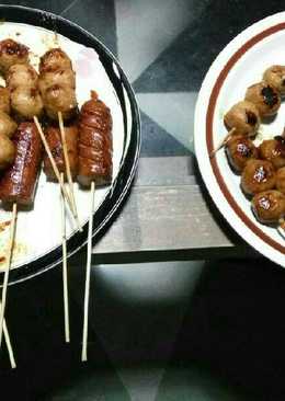 SoBak (sosis bakso) bakar saos BBQ