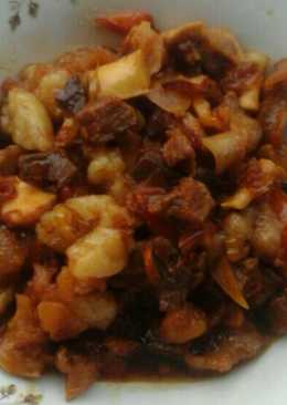 Oseng daging pedas manis