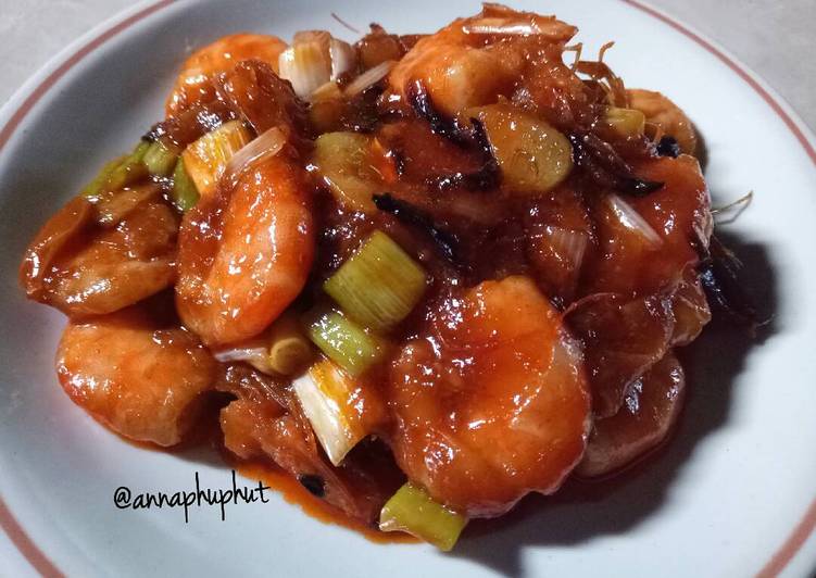 gambar untuk resep Udang saos mentega asam manis