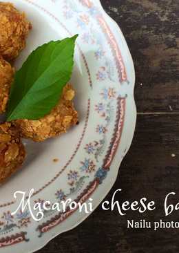 Macaroni cheese ball corn