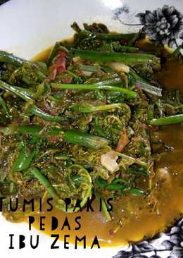 Tumis Pakis Pedas