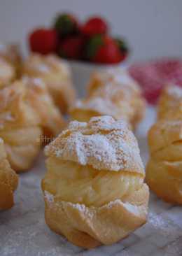 Sus/Soes/Choux pastry Ekonomis dan Simple (no butter, no mixer)