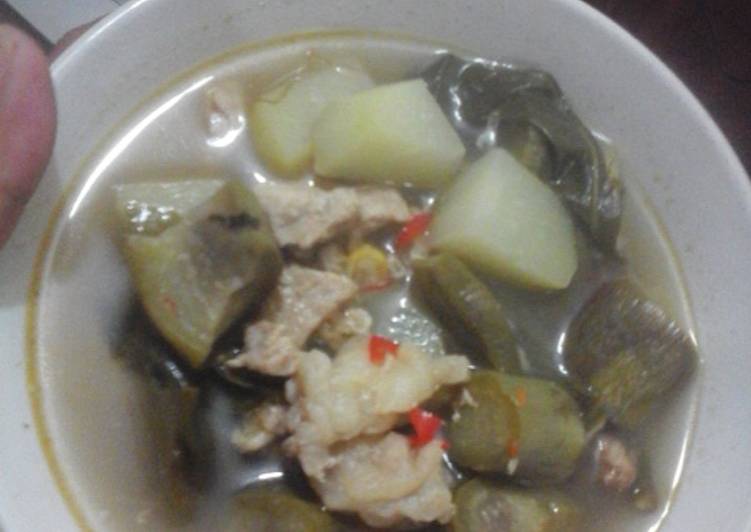 bahan dan cara membuat Sayur Asem Jawa Special Daging Sapi diet GM day 6