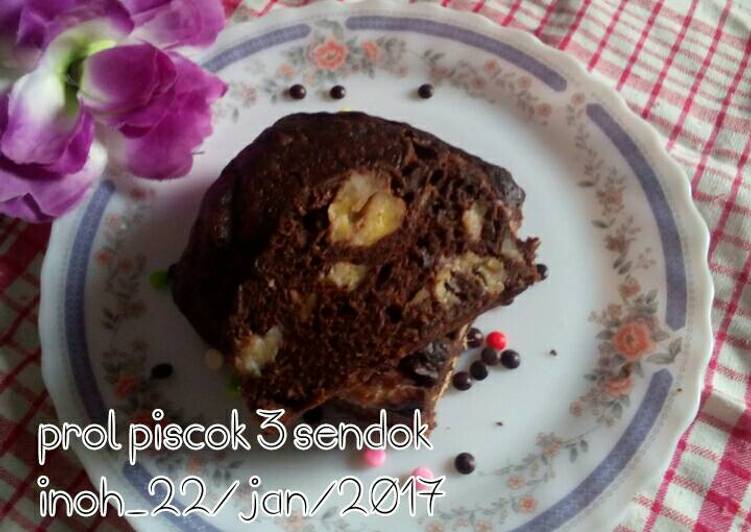 resep makanan Prol piscok (ala2 brownies pisang)