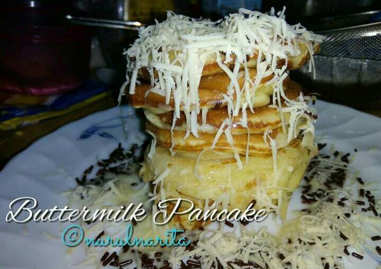 cara membuat Buttermilk Pancake Keju Lembut