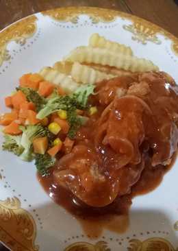 Chicken steak sauce barbeque