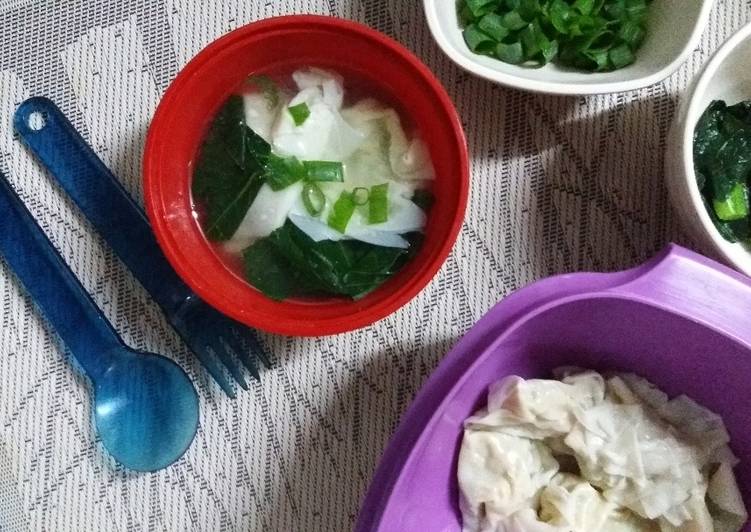 Resep Pangsit Rebus Isi Udang - dita