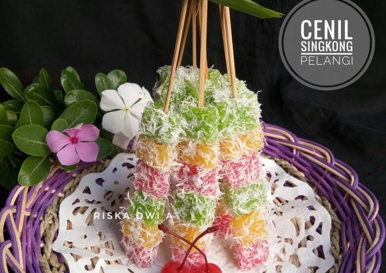 Cenil Singkong Pelangi recipe main photo