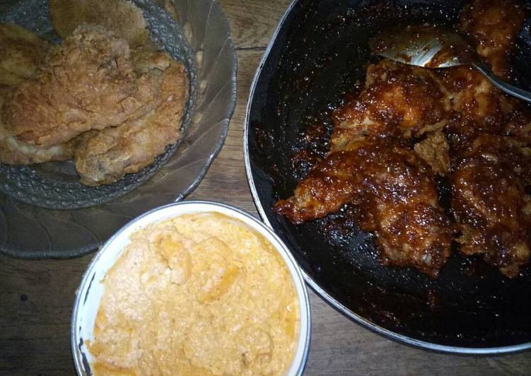 Resep Spicy chicken wings and cheese sauce ala richeese By Savina Ardi