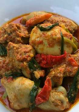 Gulai padang ayam dan telur