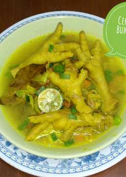 Ceker ayam bumbu soto