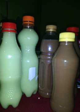 Susu kedelai rasa melon dan coklat