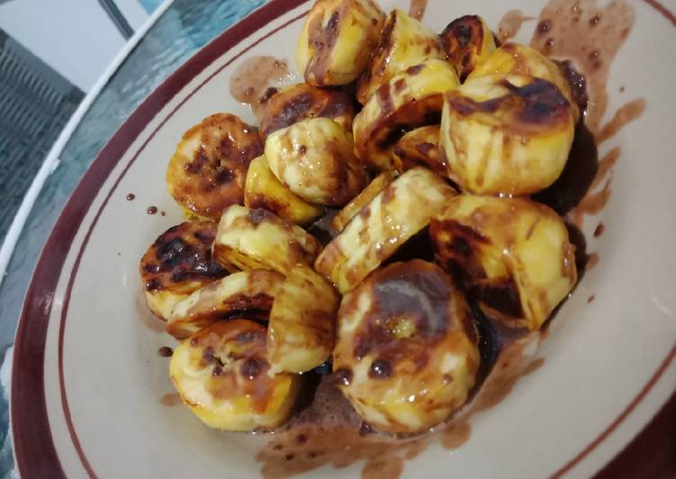 gambar untuk cara membuat Pisang goreng milo