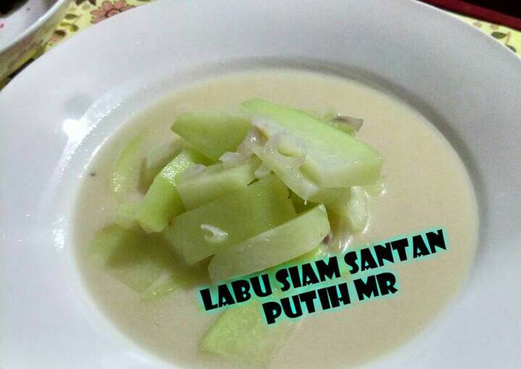 resep Labu Siam santan putih mr#kemerdekaan