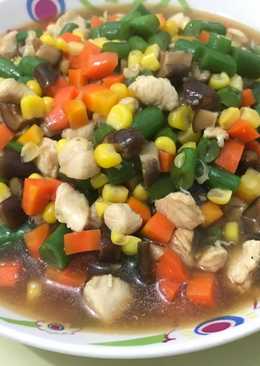 Tumis ayam buncis jagung wortel ð