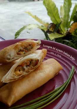 Lumpia Isi Ayam Bakso Keju