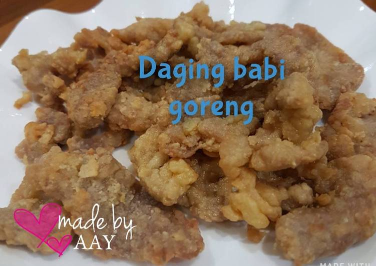 Daging Babi Goreng Daging Babi Goreng