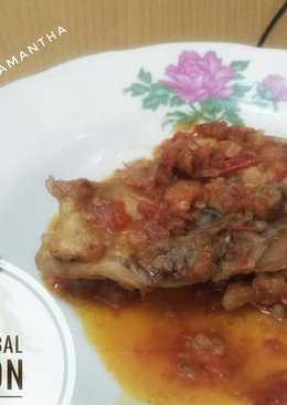 Ayam sambal mercon simple