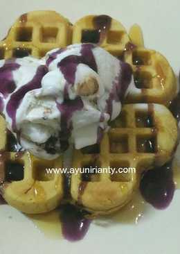 Waffle sederhana dan nikmat