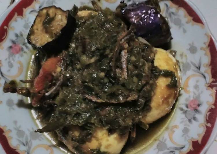 Resep Telor & teri terong 3Te cabe hijau Karya merry ancep