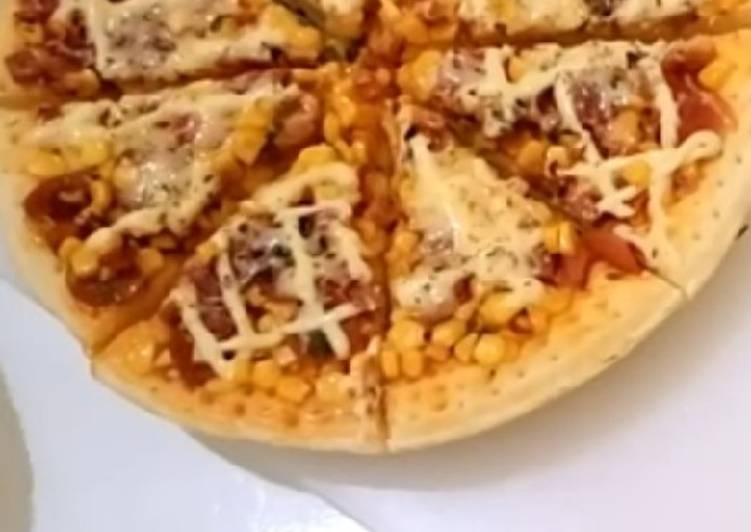 gambar untuk resep Pizza rumahan alakadarnya