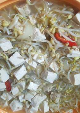 Tumis taoge tempe tahu