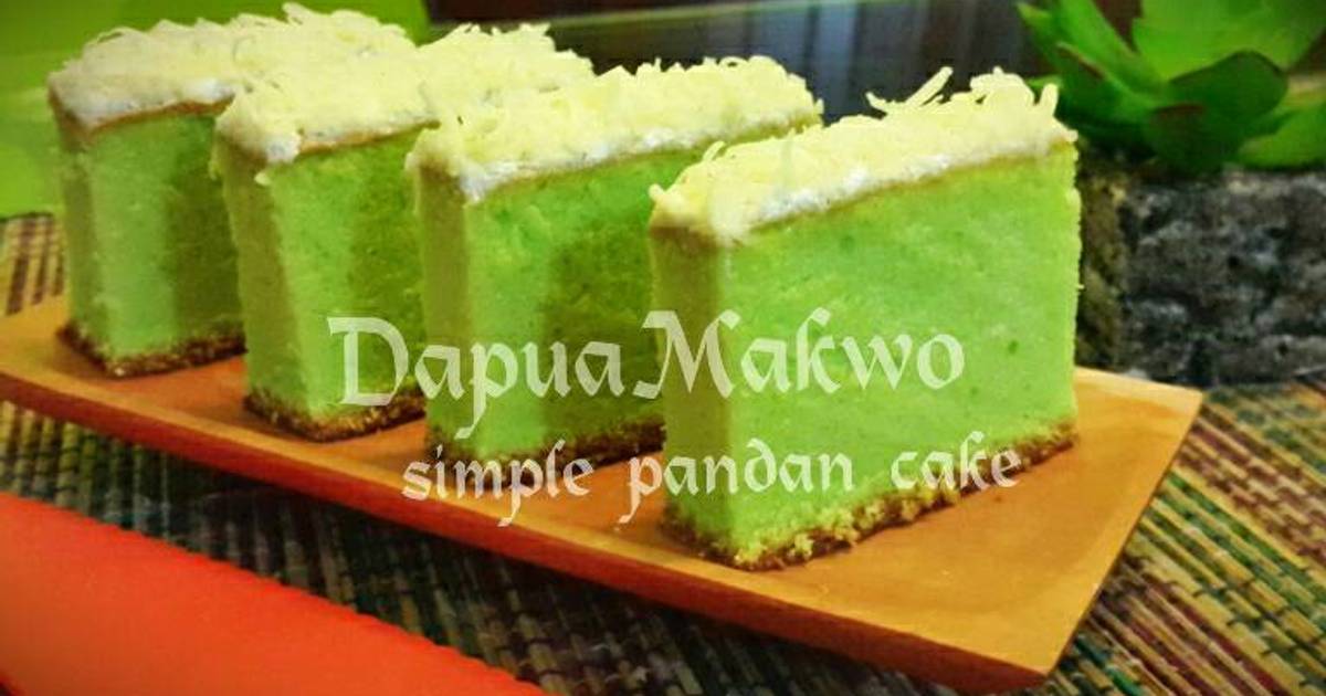 Resep Simple Pandan Cake Source Sif Oi