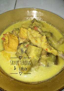 Sayur terong & ceker