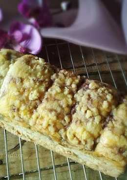 Roti Manis Sobek Blueberry Crumble