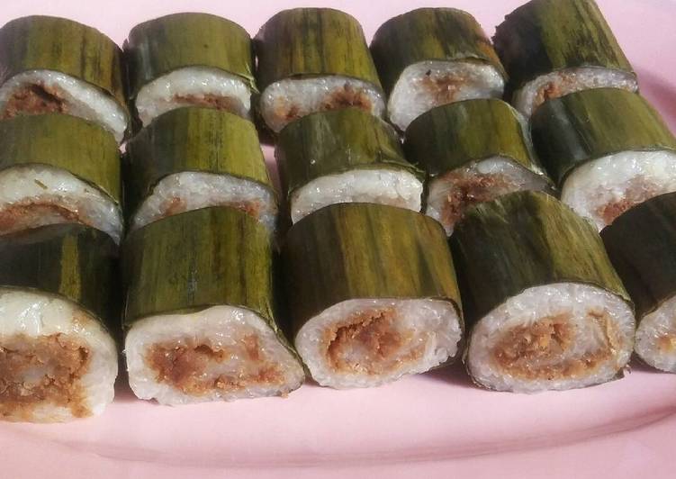 resep lengkap untuk Sushi Jowo alias Lemper Abon