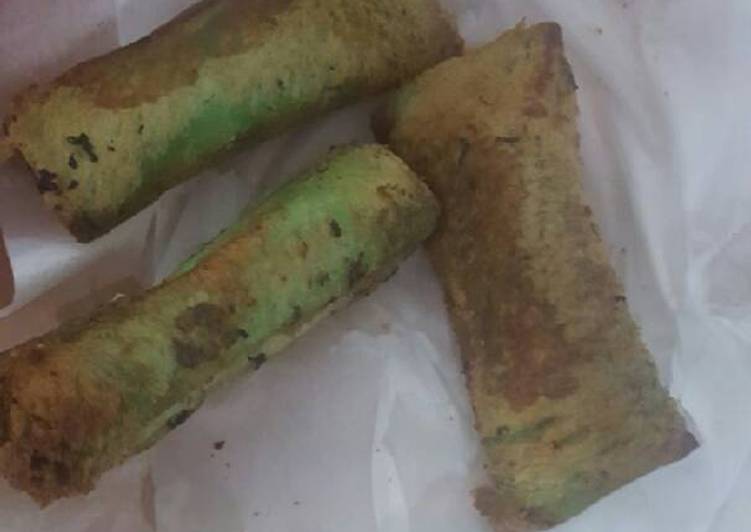 cara membuat Roti goreng isi pisang coklat keju