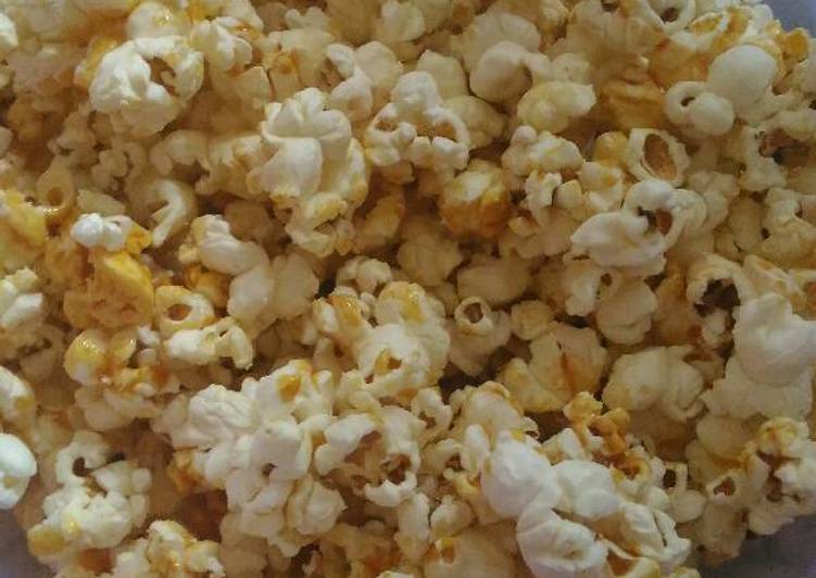 resep masakan Pop corn caramel manis gurih