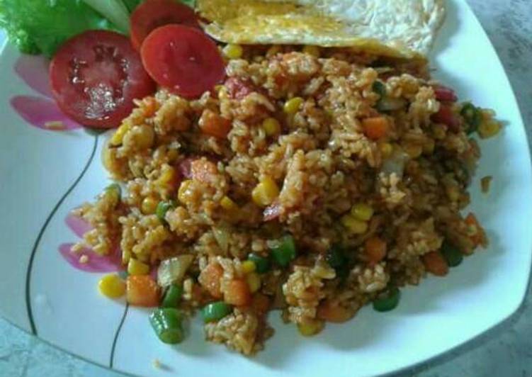 gambar untuk resep Nasgor sayur sederhana