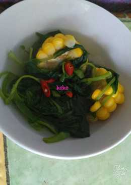 Kangkung jagung bening ala keke