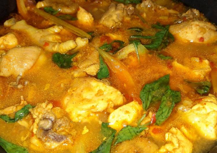 resep masakan Rica rica ayam kemangi kuah