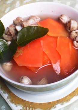 Sayur Asam pepaya kerang (Asam keueng boh putek ngen kreung)