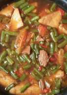 Asem-asem buncis daging tahu