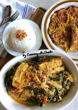 Gulai Ikan dan Daun Singkong