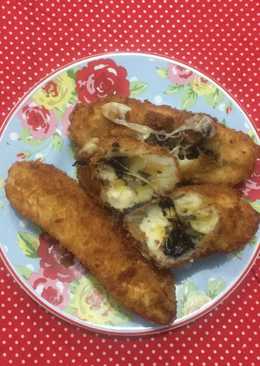 Pisang Goreng Mozarella Cokelat Meleleehh!
