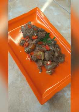 Oseng Hati Ayam Bumbu Kecap