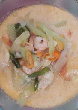 Sayur markisa udang pedas gurih